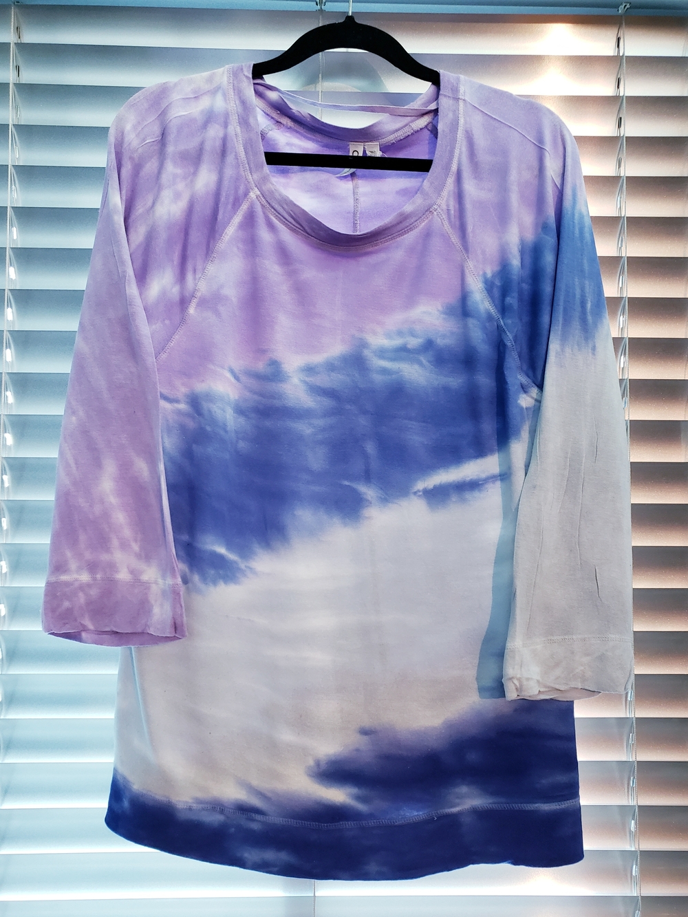 Women's Purple Ombre Tie-Dye Long Sleeve Tee